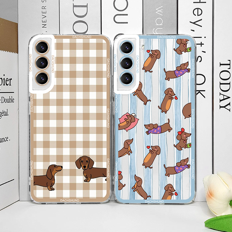 Samsung Galaxy S25 - Urocze etui na telefon z jamnikiem